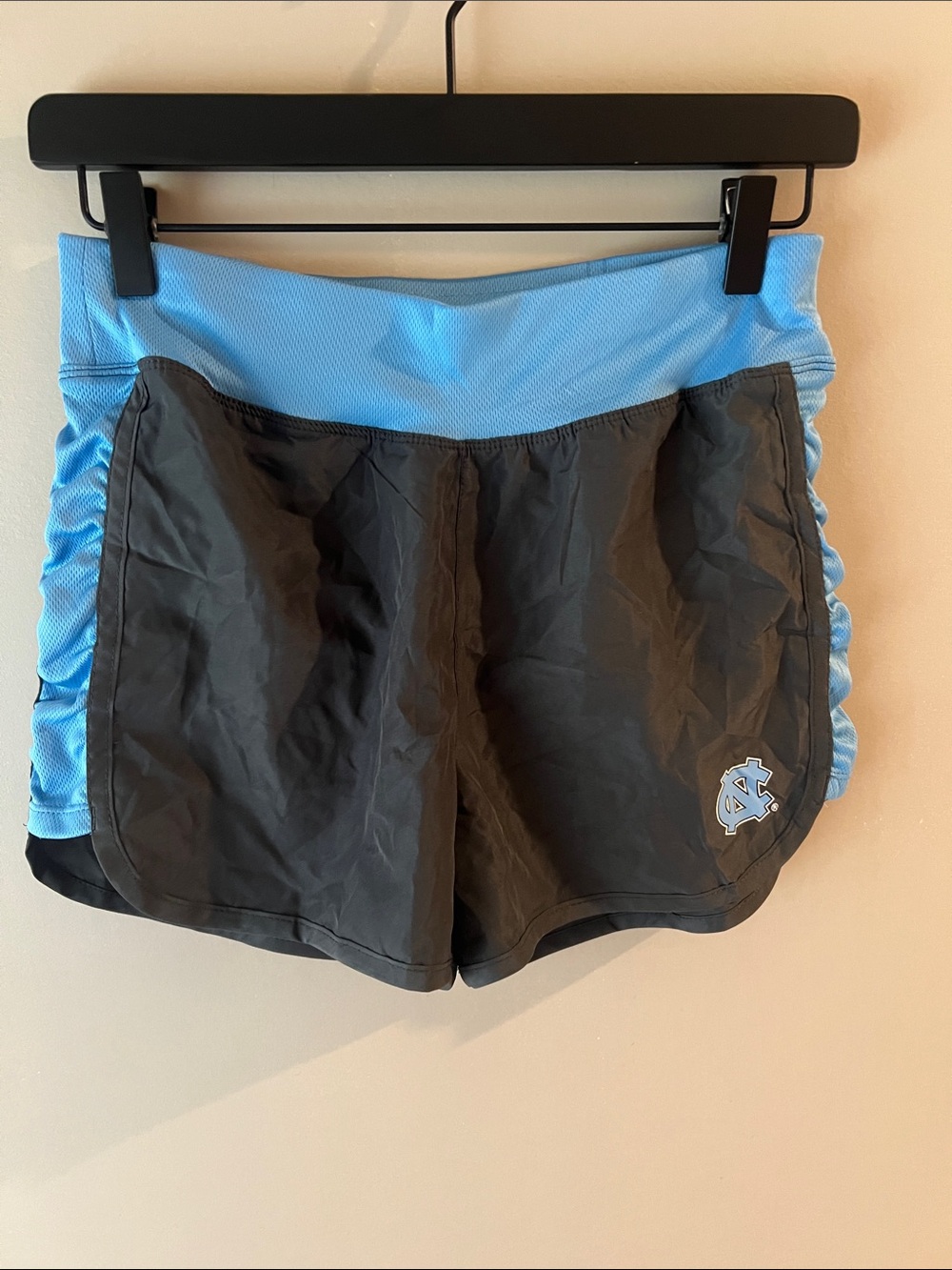 Stadium Athletics Light Blue & Charcoal Women's Athletic Shorts UNC Tar Hills